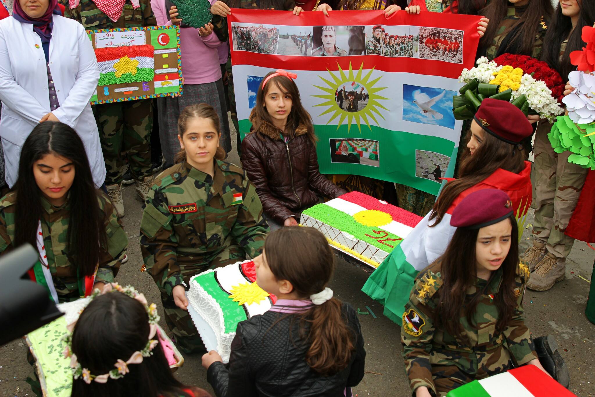 Kurds celebrate Kurdistan Flag Day